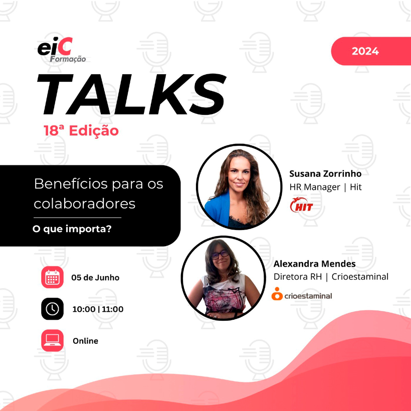 Benefícios em destaque nas eiC Formação Talks human